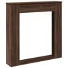 vidaXL Haardombouw 100x20x100 cm bewerkt hout bruin eikenkleurig