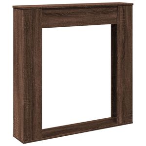 vidaXL Haardombouw 100x20x100 cm bewerkt hout bruin eikenkleurig