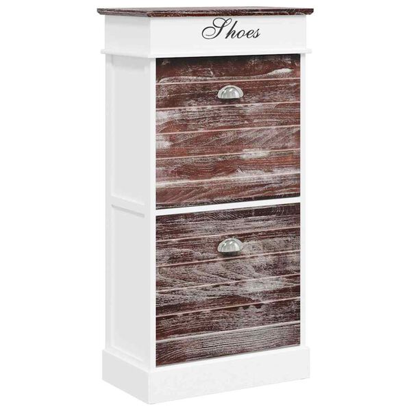 vidaXL Schoenenkast 50x28x98 cm paulowniahout bruin