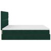 vidaXL Ottoman bed met matrassen 160x200cm fluweel donkergroen