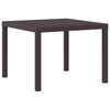 vidaXL Tuin Eettafel Bruin 100 x 100 x 73 cm poly rattan