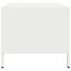 vidaXL Salontafel 101,5x50x43,5 cm koudgewalst staal wit