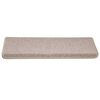 vidaXL Trapmatten 30 st 65x21x4 cm Taupe Rechthoekige Rand