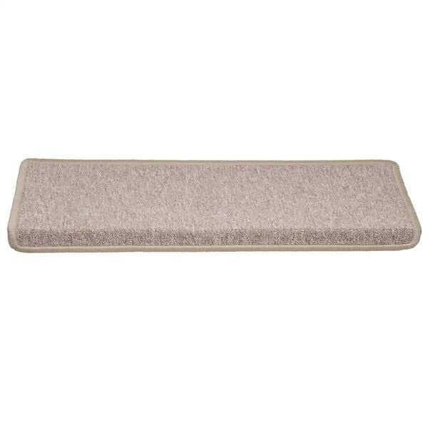 vidaXL Trapmatten 30 st 65x21x4 cm Taupe Rechthoekige Rand