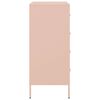 vidaXL Dressoir 68x39x89 cm staal roze