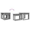 vidaXL Koffietafel Set 2 pcs Grijs Sonoma Bewerkt hout