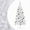 vidaXL Kunstkerstboom met kerstbal 150 cm 150 LED's Warmwit