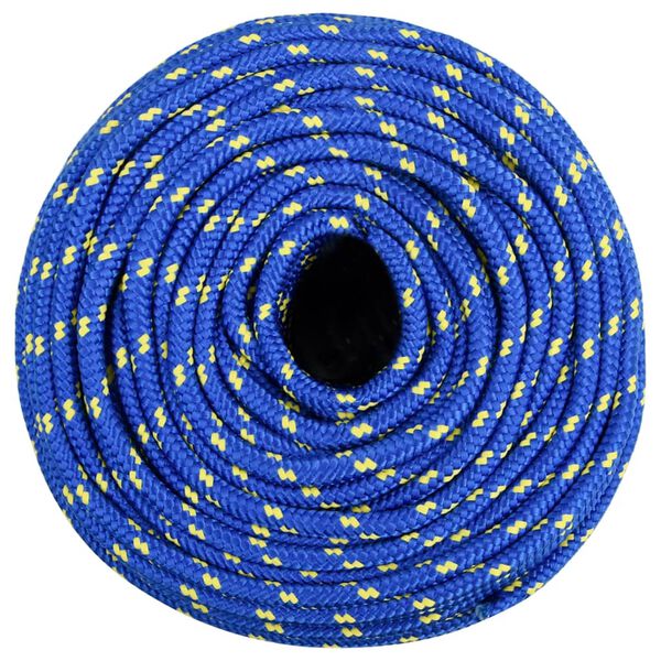vidaXL Boottouw 8 mm 250 m polypropyleen blauw