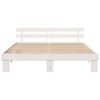vidaXL Bedframe met hoofdeinde Wit 180 x 200 cm Massief grenenhout