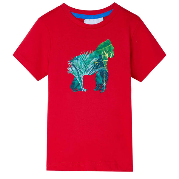 Kindershirt 128 rood