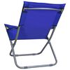 vidaXL Strandstoelen 2 st inklapbaar stof blauw