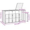 vidaXL Containerberging voor 3 containers 216x81x115cm staal antraciet