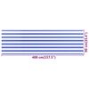 vidaXL Balkonscherm 90x400 cm HDPE blauw en wit
