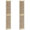 vidaXL Kastdeur 2 pcs Naturel 201 x 2,1 x 39,5 cm Massief grenenhout
