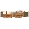 vidaXL Buiten bankenset 7 pcs Naturel