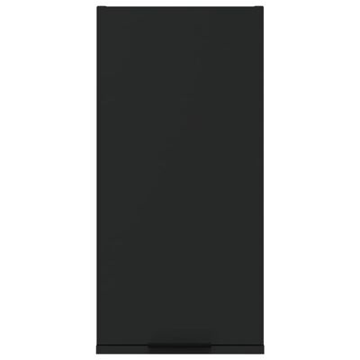 vidaXL Badkamerkast wandgemonteerd 32x20x67 cm zwart