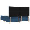 vidaXL Boxspring bed met matras met hoofdeinde Blauw 200 x 200 cm Stof