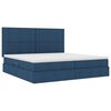 vidaXL Opslag bed met matras met matras Blauw 200 x 200 cm Polyester