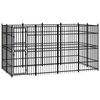 vidaXL Hondenkennel 7,37 m&sup2; staal