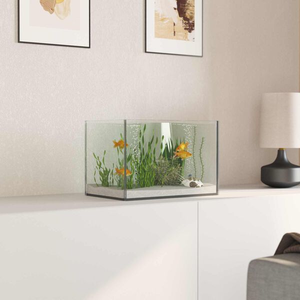 vidaXL Aquarium met opslag Doorzichtig 30 x 20 x 20 cm Glas
