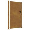 vidaXL Poort 100x175 cm cortenstaal
