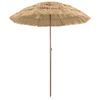 vidaXL Strandparasol Naturel 255 x 255 x 255 cm Polyester en staal