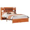 vidaXL Boekenkast Bedframe Wasbruin 200 x 150 cm Massief Vurenhout