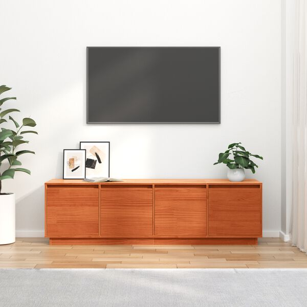 vidaXL TV-kast Bruin 156 x 37 x 45 cm Bewerkt hout