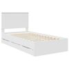 vidaXL Bedframe met lade met opslag Wit 100 x 200 cm Ingenieurshout