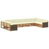 vidaXL Sofa-Sets met kussen 10 pcs Massief Acaciahout