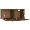 vidaXL Wandkast 80x36,5x35 cm bewerkt hout gerookt eikenkleurig
