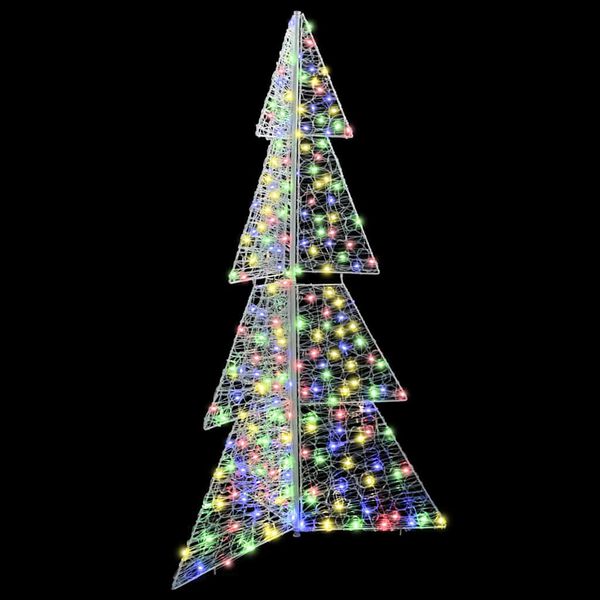 vidaXL Kerstboom met 240 LED Multikleur 180 cm Acryl