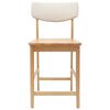vidaXL Eettafelstoelen 2 pcs Naturel 48 x 49 x 95 cm