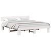 vidaXL Bedframe met hoofdeinde Wit 180 x 200 cm Massief grenenhout