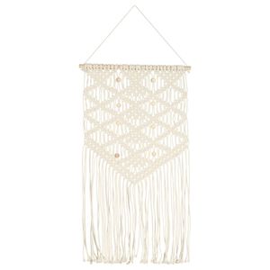 vidaXL Wandhanger macramé 40x80 cm katoen