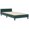 vidaXL Boxspringbed met hoofdeinde Donkergroen 90 x 190 cm Fluweel