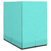 vidaXL Dubbele ligbed Turquoise 205 x 129 x 200 cm poly rattan