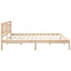 vidaXL Bedframe met hoofdeinde Bruin 180 x 200 cm Massief grenenhout
