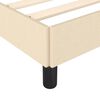 vidaXL Bedframe zonder matras 120x190 cm stof crèmekleurig