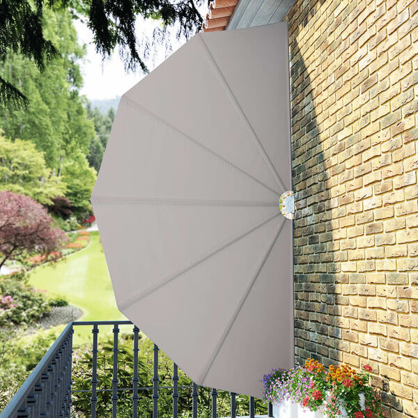 vidaXL Terrasscherm inklapbaar 200 cm crème