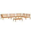 vidaXL 5-delige Loungeset pallet massief acaciahout