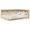 vidaXL Boekenkast Bed met plank Sonoma eiken 140 x 200 cm Bewerkt hout