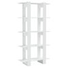 vidaXL Boekenkast/kamerscherm 80x30x160 cm bewerkt hout wit