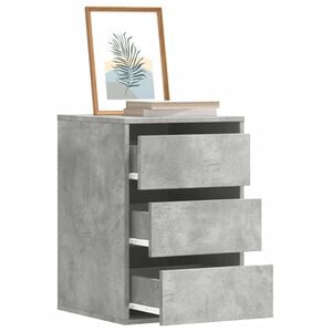 vidaXL Ladekast 40x41x58 cm bewerkt hout betongrijs