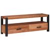 vidaXL TV-kast met lade Bruin 110 x 30 x 40 cm Massief acaciahout