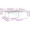 vidaXL Bedframe Wasbruin 180 x 200 cm Massief grenenhout