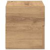 vidaXL Nachtkastje wandgemonteerd 45x26x28,5 cm artisanaal eikenkleur