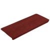 vidaXL Trapmatten zelfklevend 30 st 65x24,5x3,5 cm rood