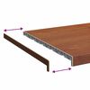 vidaXL Raamsokkel Bruin Hout 60 x 50 x 4,5 cm PVC