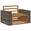 vidaXL Buiten Midden Sofa Naturel